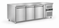 RVS Koelwerkbank 3-Deurs – 465 Liter