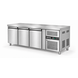 SIBERO RVS Koelwerkbank 3-Deurs – 465 Liter – Werkblad 1795 x 700 mm – Dixell-Thermostaat – Professionele Horeca
