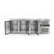 SIBERO RVS Koelwerkbank 3-Deurs – 465 Liter – Werkblad 1795 x 700 mm – Dixell-Thermostaat – Professionele Horeca