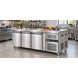 SIBERO RVS Koelwerkbank 3-Deurs – 465 Liter – Werkblad 1795 x 700 mm – Dixell-Thermostaat – Professionele Horeca