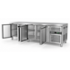 SIBERO Horeca Koelwerkbank 4-Deurs – RVS – 616 Liter – Werkblad 2230 x 700 mm – Dixell-Thermostaat