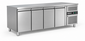 RVS Koelwerkbank 4-Deurs – 616 Liter