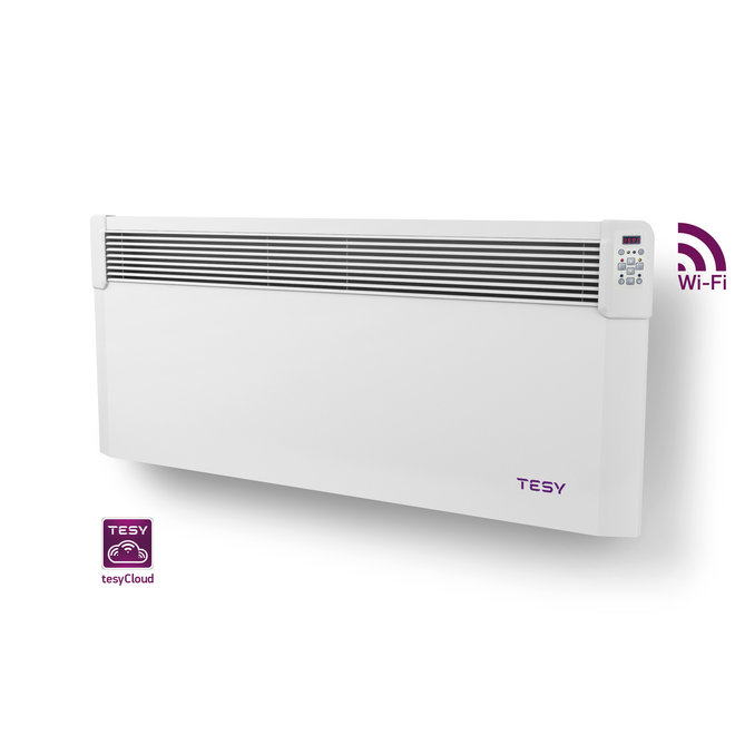 2,5 kW elektrische wandconvector met  wifi  en app