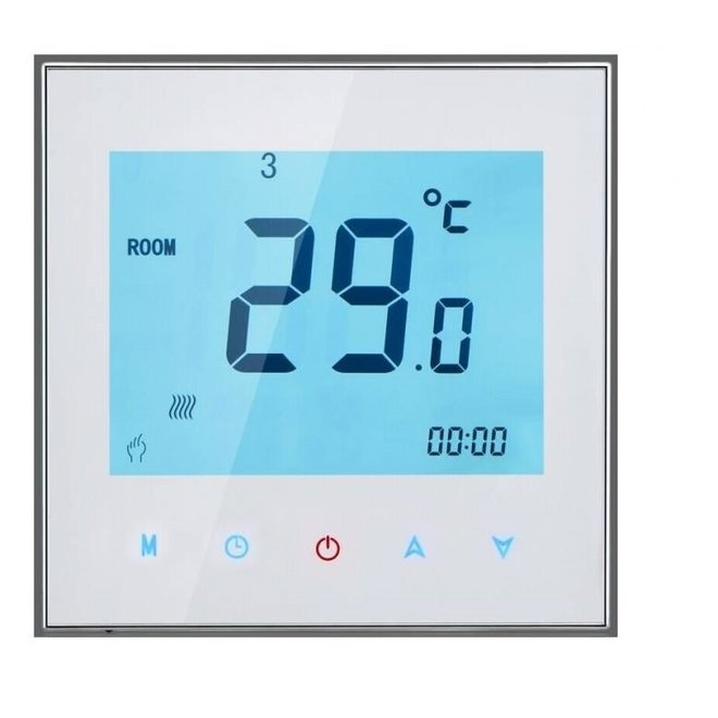 E-vloerverwarming folie set voor PVC en tapijt, inc. touch screen thermostaat