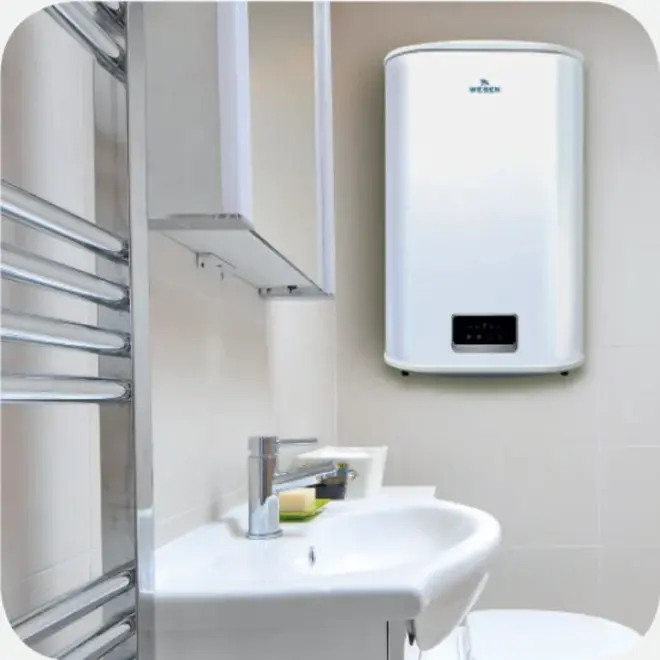 Verticale elektrische boiler 80L, PRO Flat Dry model