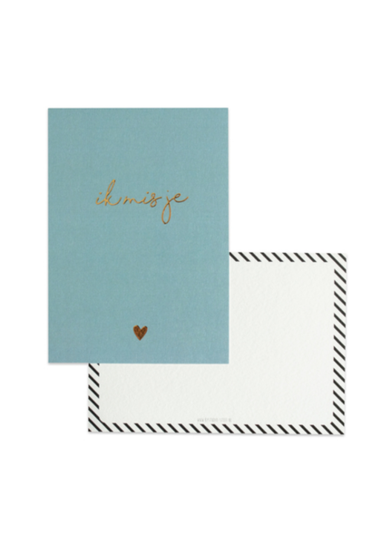 Greeting Card Ik mis je