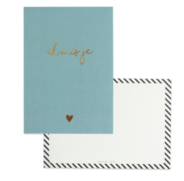 Greeting Card Ik mis je - studio Steef-1