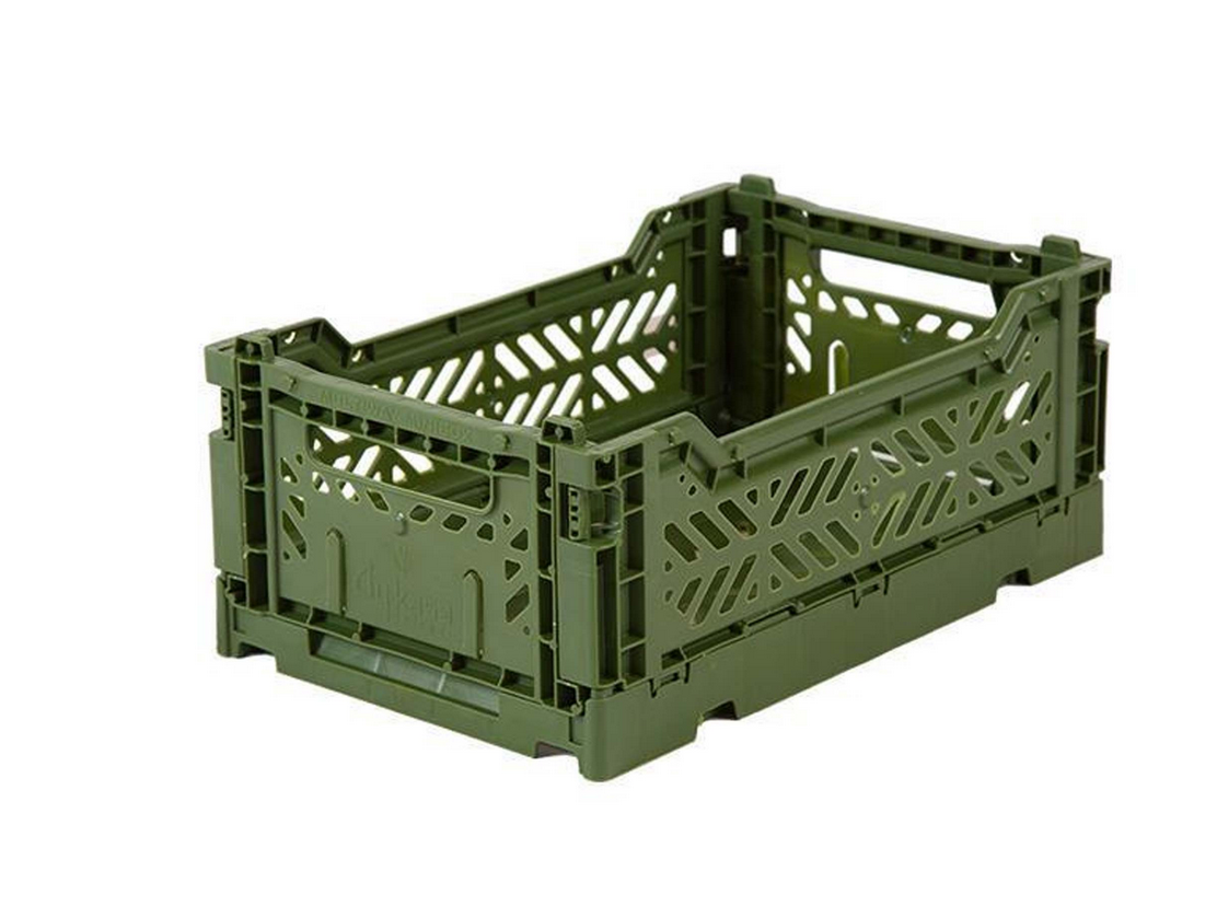 Folding Crate Khaki - Small - AyKasa-1