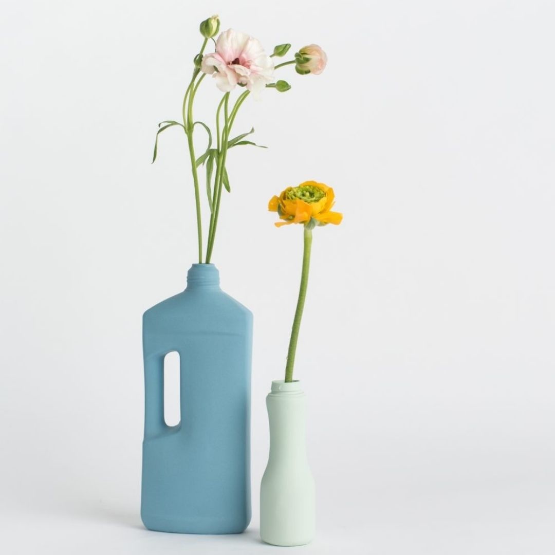 Porseleinen Flesvaas Munt #6 - Foekje Fleur-2