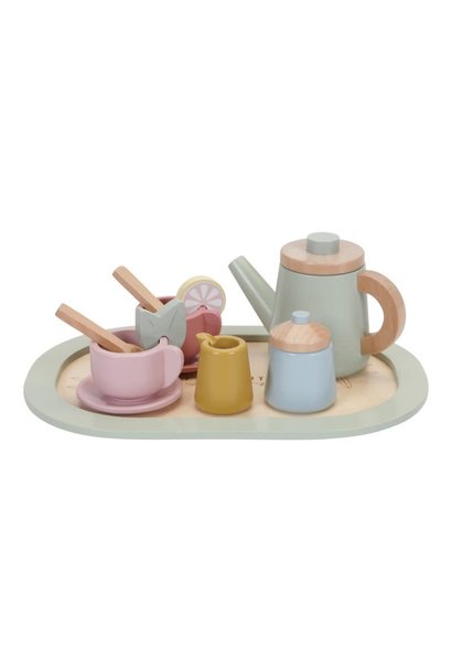 Wooden tea set