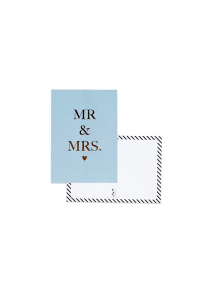Greeting card Mr & Mrs