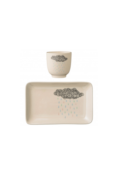 Adel Mug & Plate White