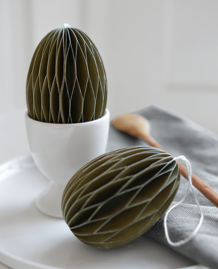 Paper Easter egg Moss green - Delight Department-2