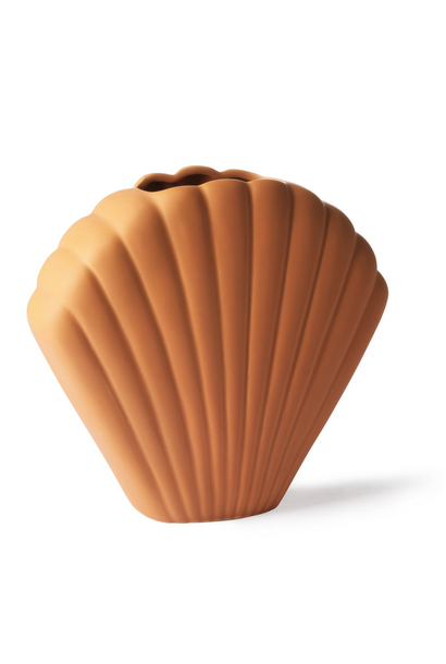 Ceramic Shell Vase Terra - L