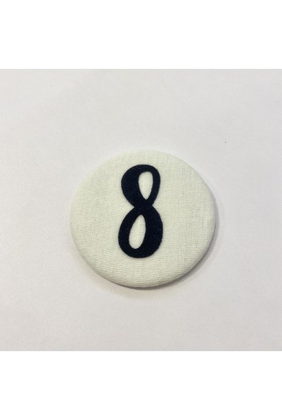 Number button 8 Dark blue