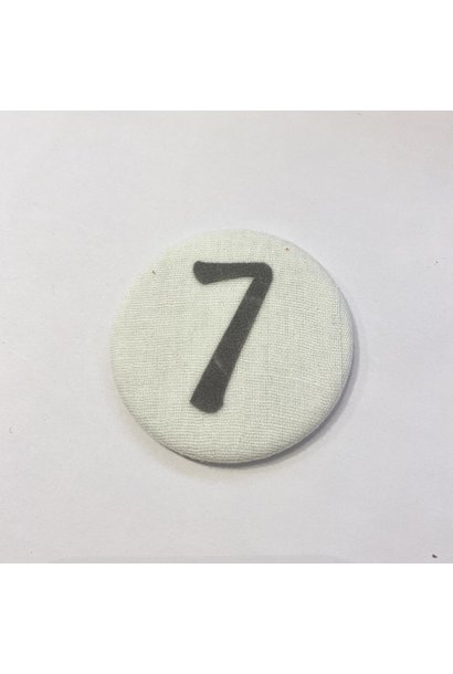Number Button 7 Grey