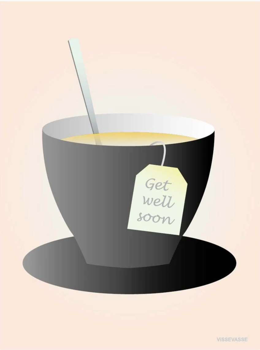 Greeting Card Get well soon - VisseVasse-1