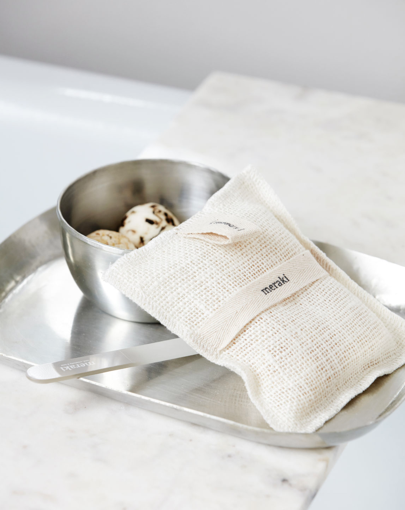 Set Badhandschoen & Rozemarijn Zeep - Meraki-2