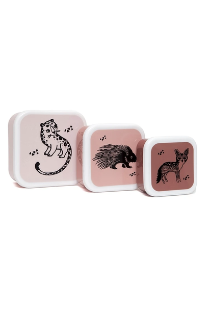 Snack Box Set Animals Rose