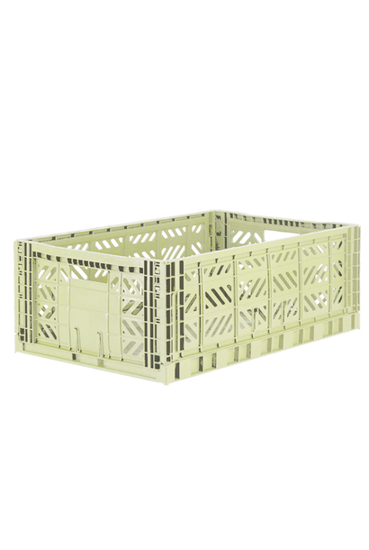 Folding Crate Lime Green - Medium