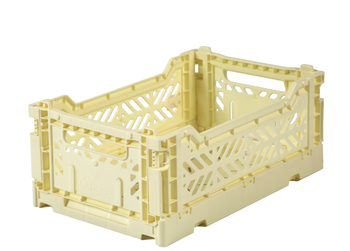 Folding Crate Cream - Small - AyKasa-1