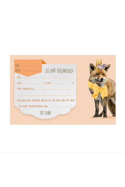 Invitations Set of 5 - Fox