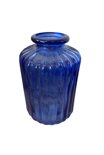 Vase Rib Blue
