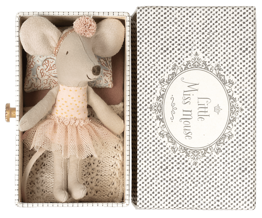 Dance Mouse In Daybed Little Sister - Maileg-1