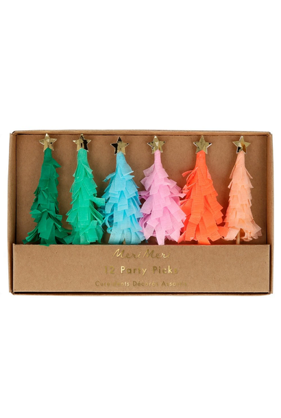 Picks Christmas Tree - Set Of 6