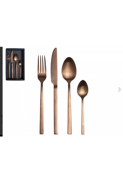 Cutlery 16 Pieces Copper