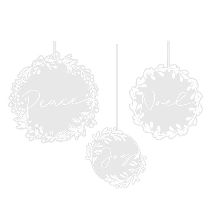 Window stickers Wreaths - Ginger Ray-1