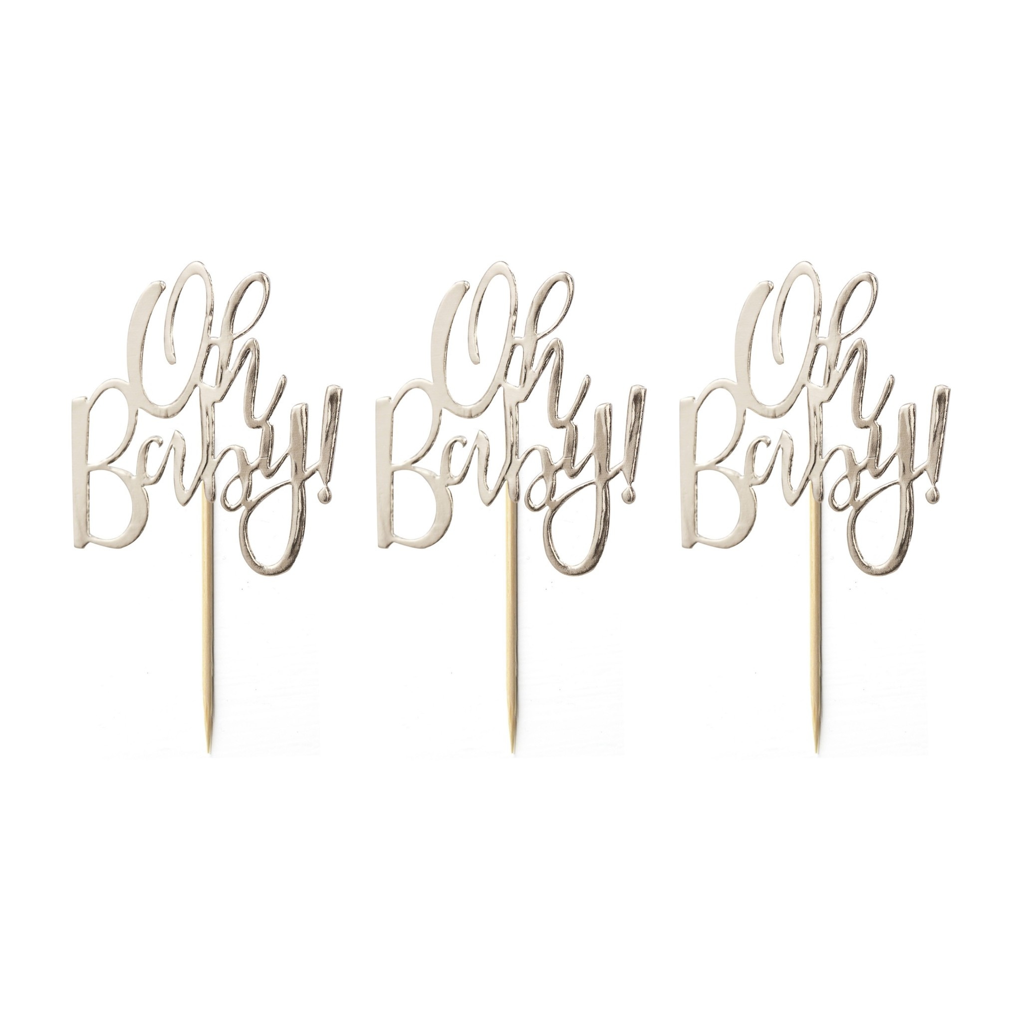 Cupcake Toppers 'Oh Baby' - Ginger Ray-2