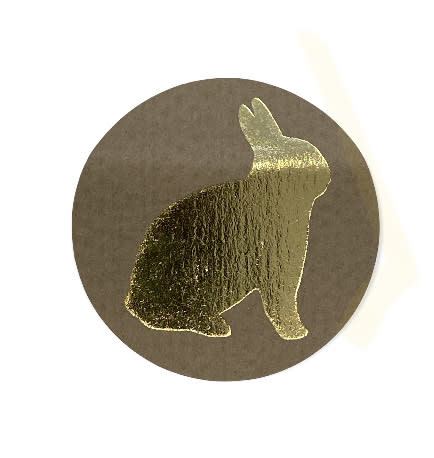 Sticker Sheet - Rabbit Gold Foil - Atelier Olala-1