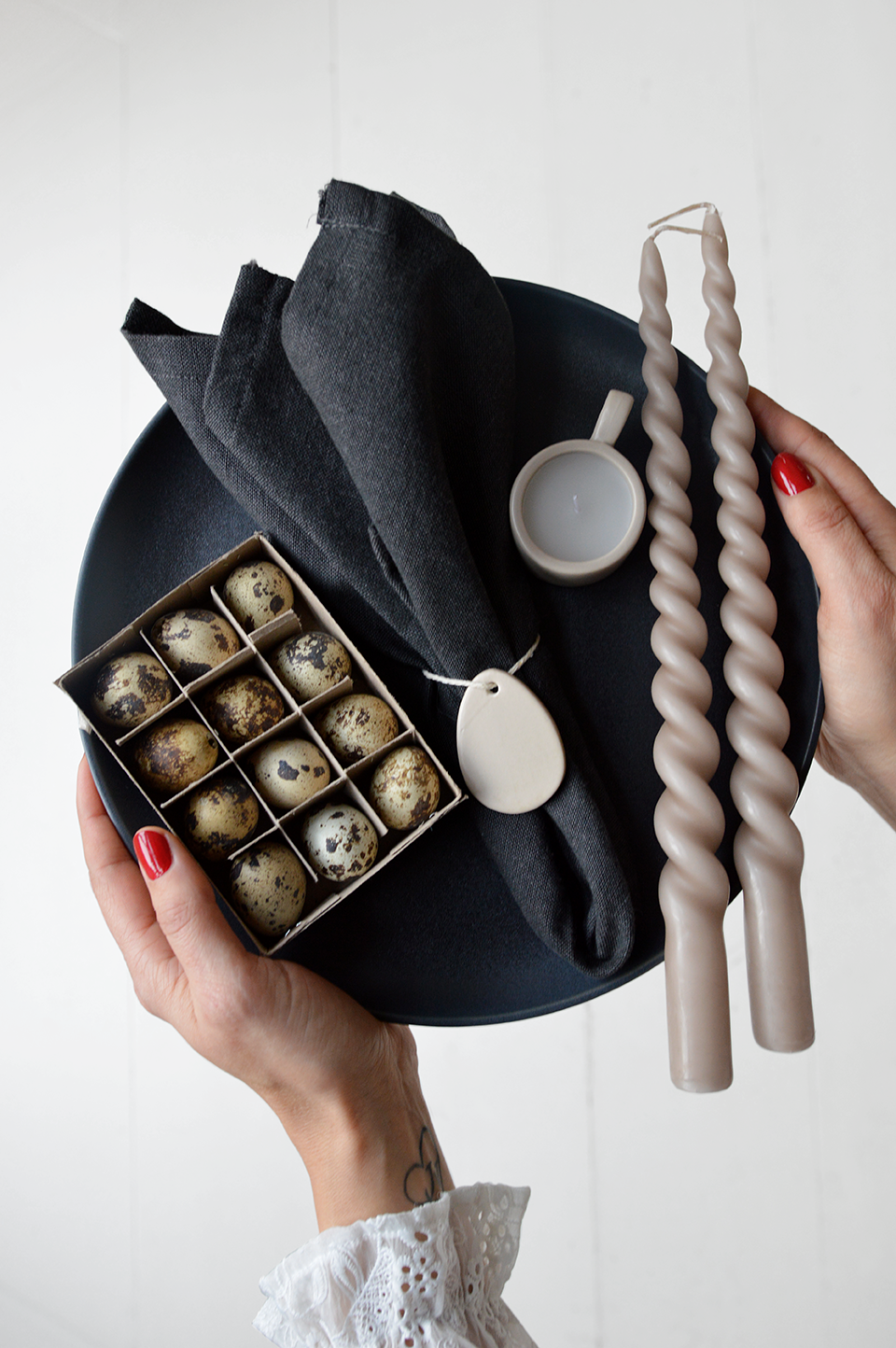 Paashanger Ei Beige - Atelier Olala-2