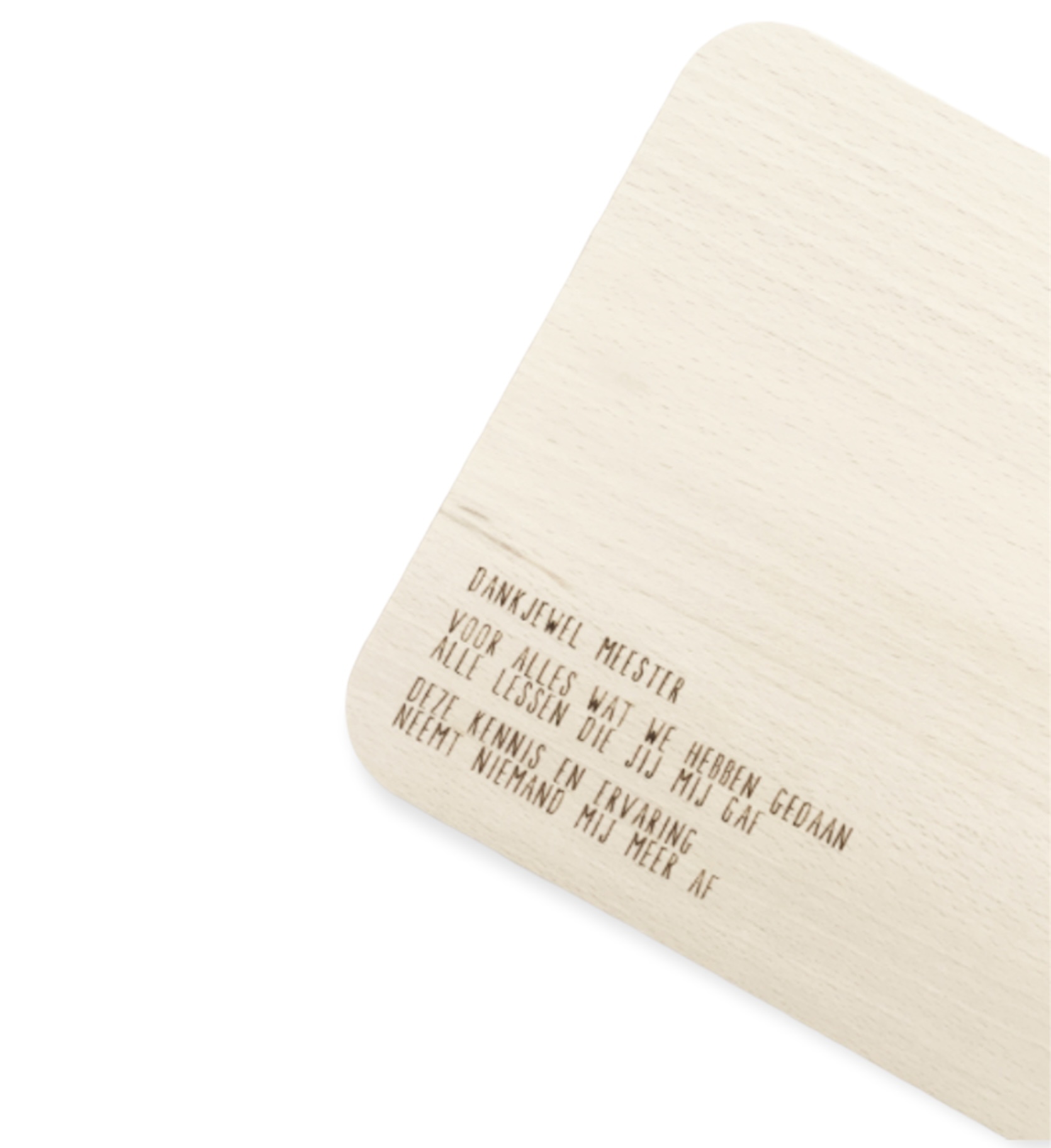 Wooden Serving Board - Dankjewel meester - Gewoon Jip-1