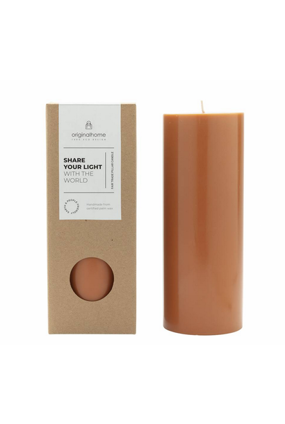 Pillar Candle Cognac