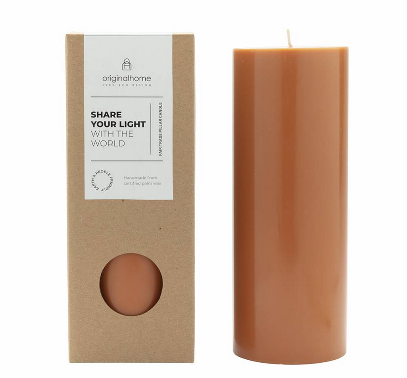 Pillar Candle Cognac - Original Home-1