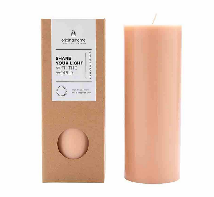 Pillar Candle Peach-1
