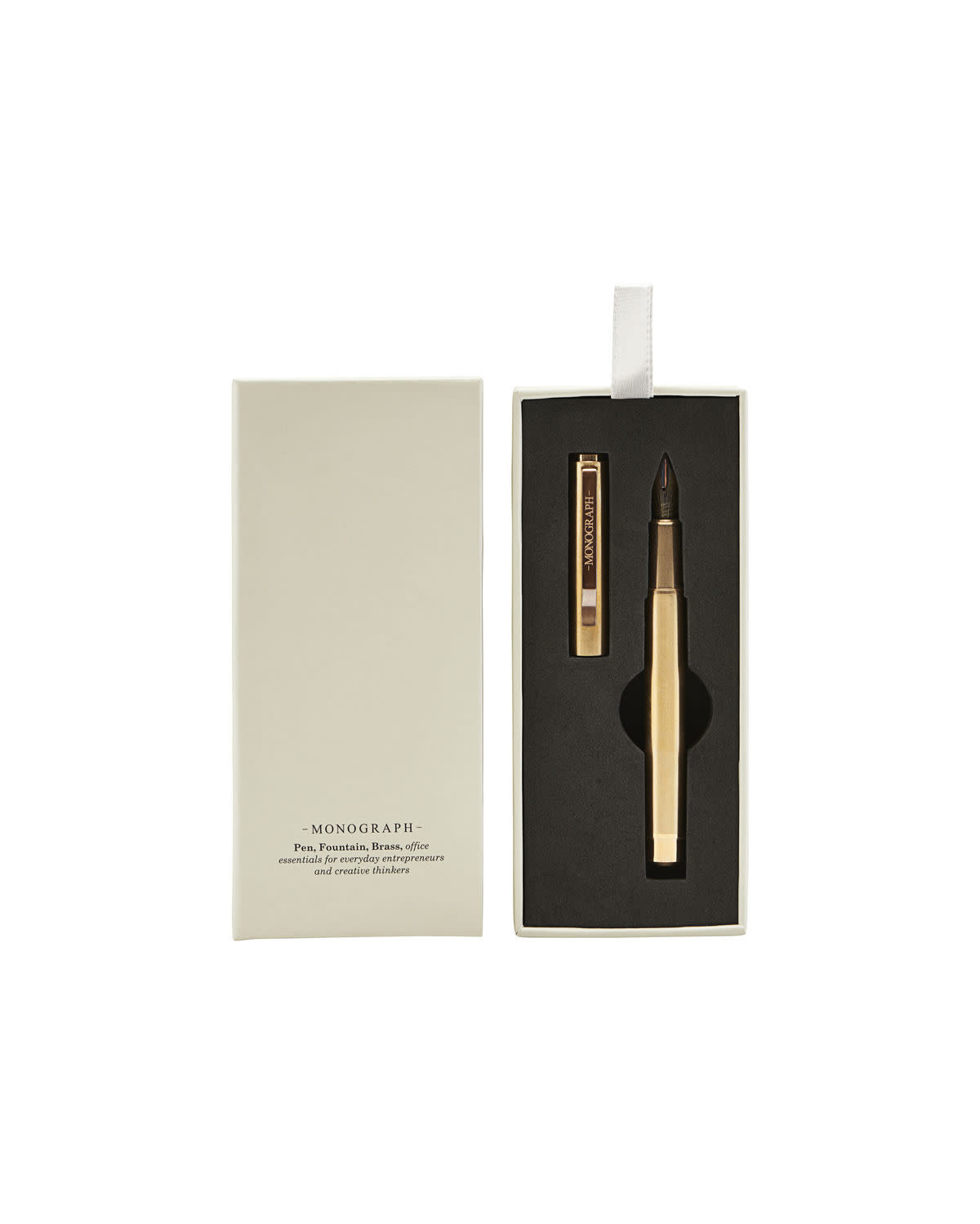 Monograph brass fountain pen Clearance