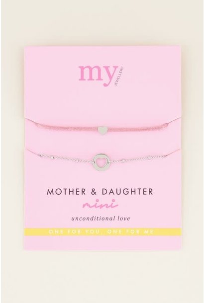 Mother And Daughter Bracelet Mini Silver