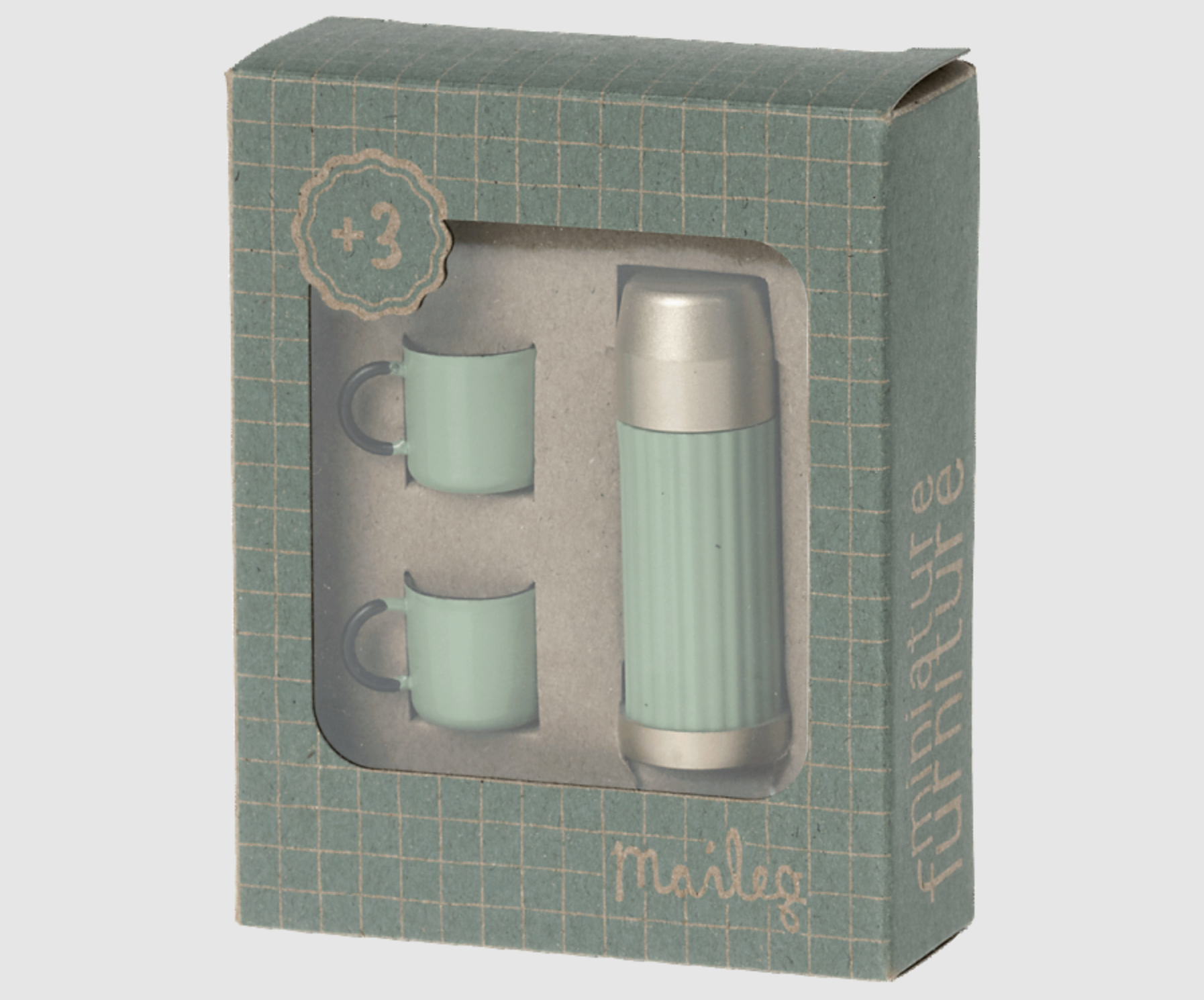 Thermos and cups Mint - Maileg-2