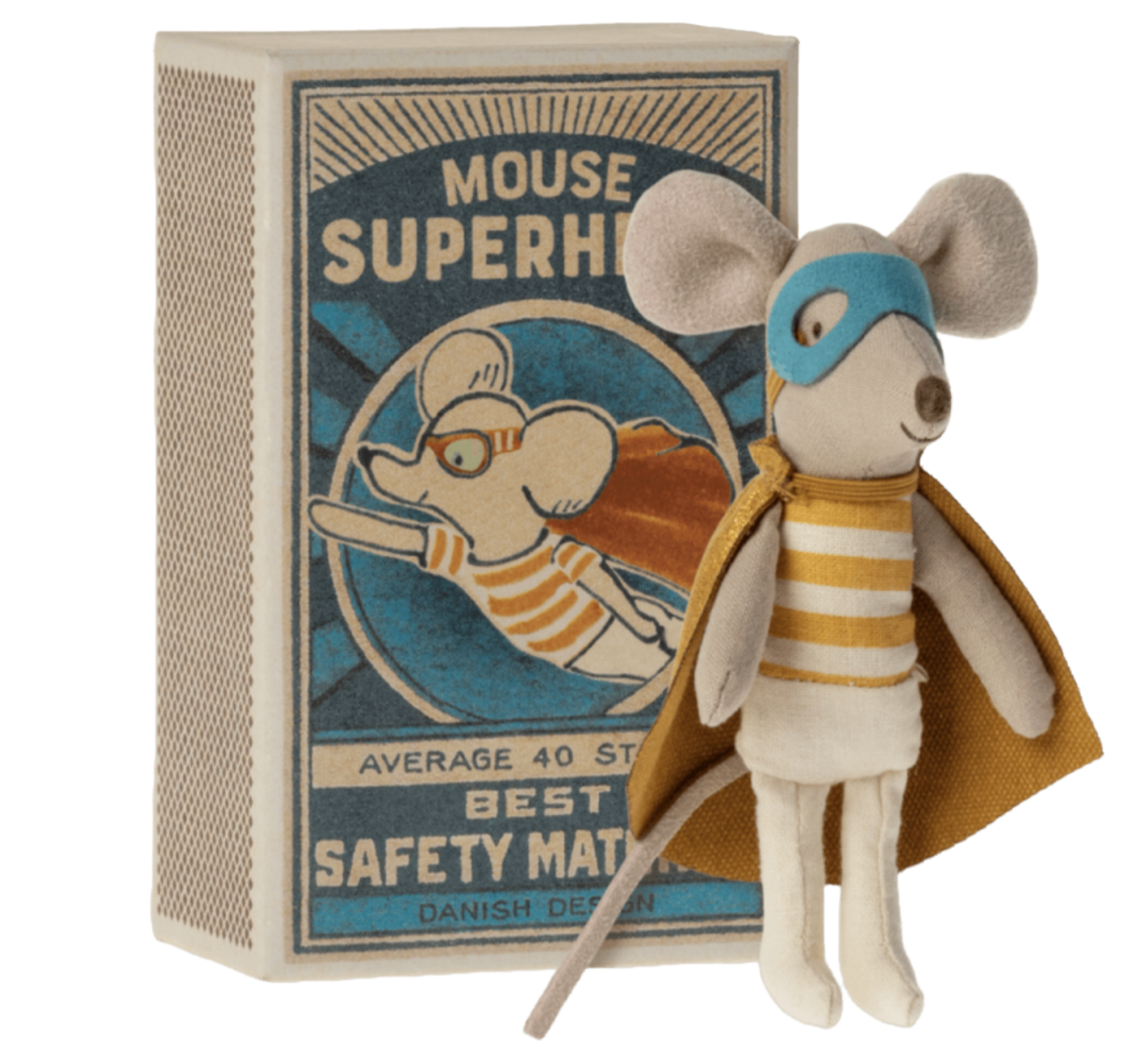 Super Hero mouse Little Brother - Maileg-1