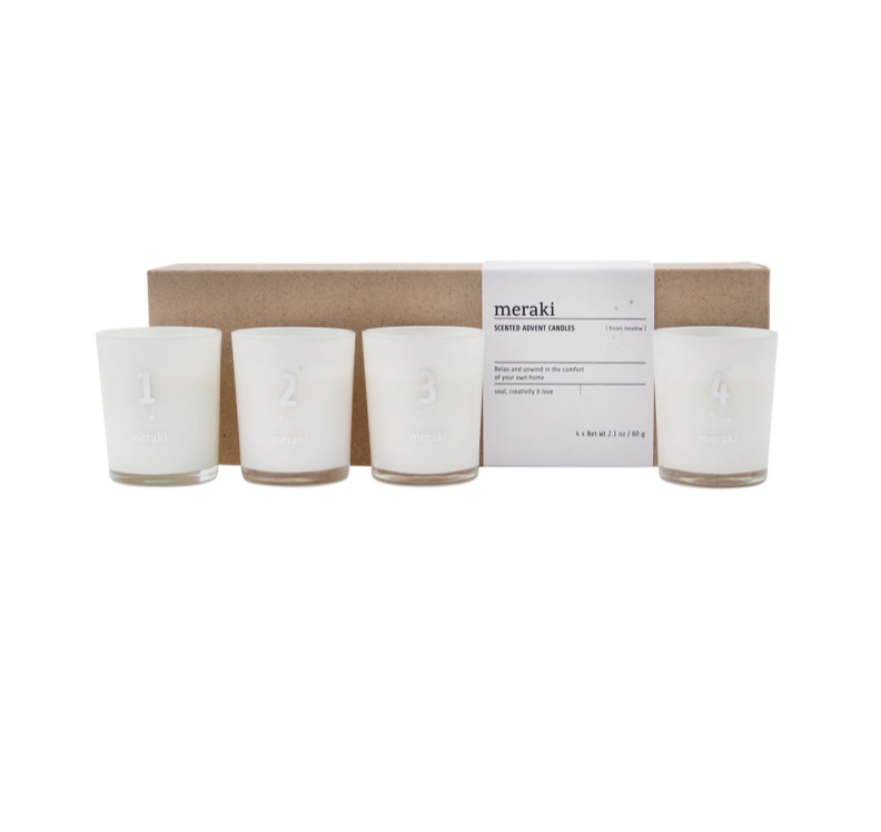 Geurkaarsen Advent Frozen Meadow - Meraki-1