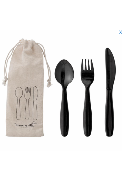 Children's Cutlery Black