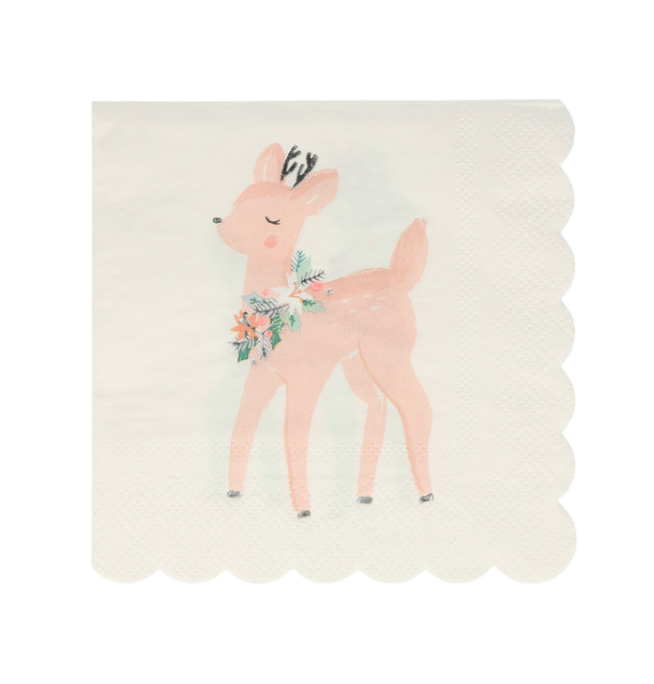 Napkins Christmas Deer - Meri Meri-1