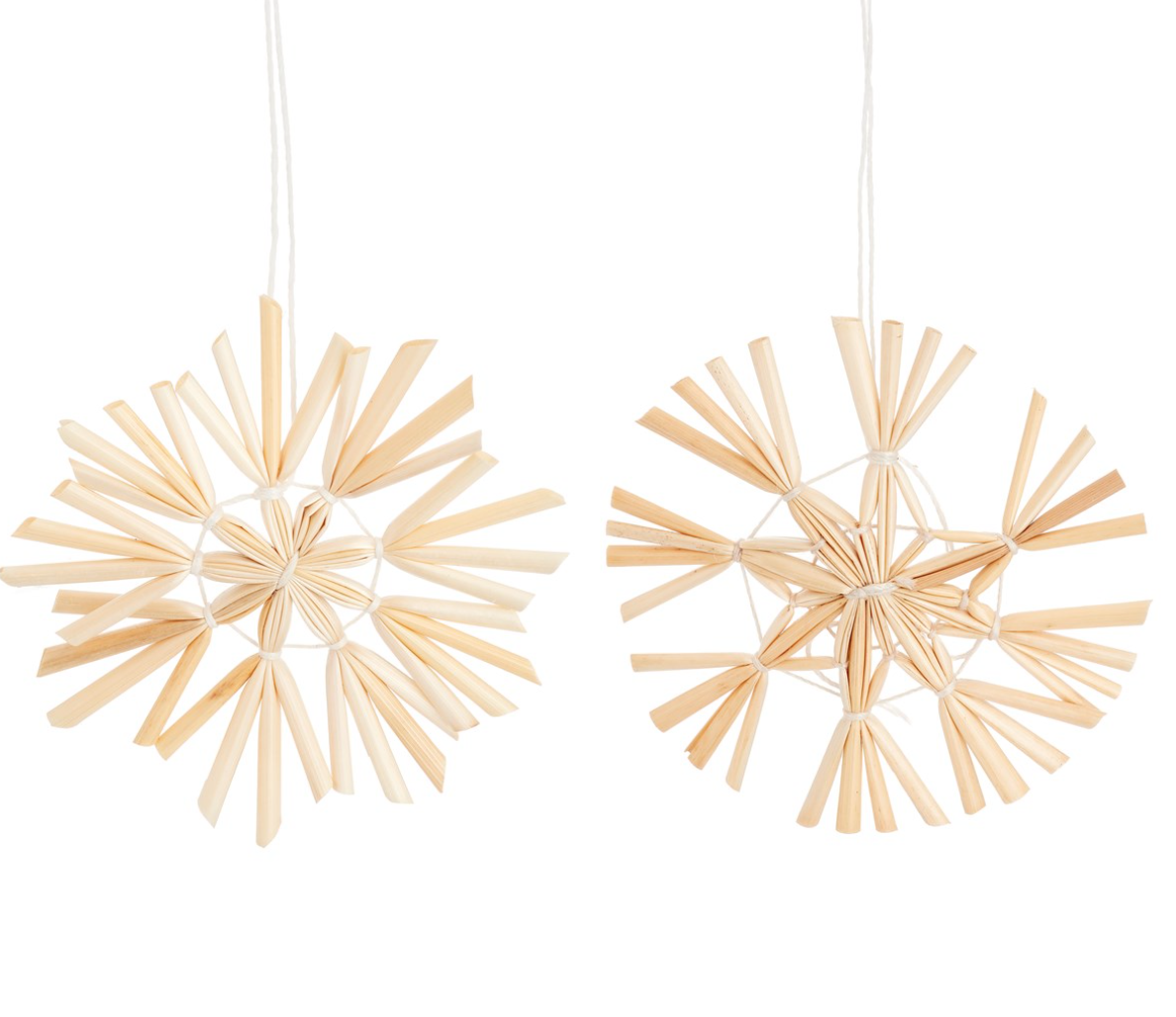 Kerststerren Riet Set Van 4 - Sass & Belle-2