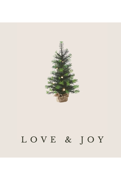 Christmas Card Christmas Tree Love & Joy