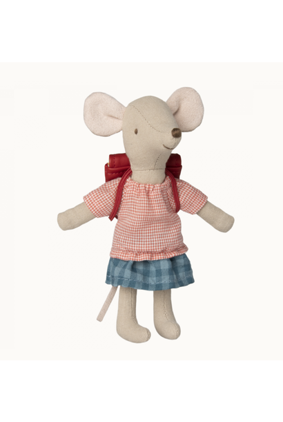 Tricycle mouse, Big Sister w. Bag - Red