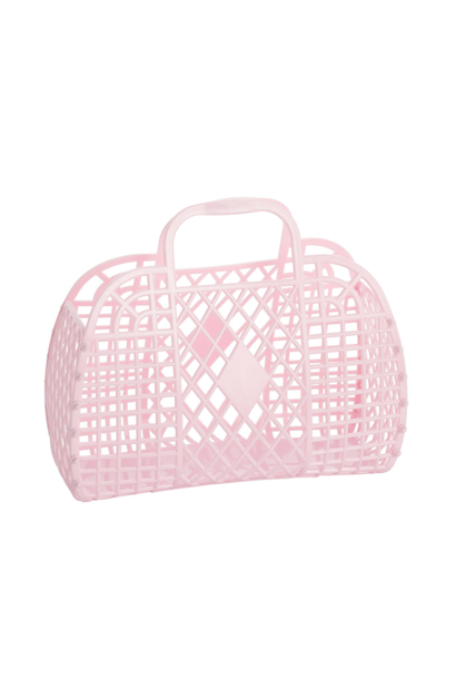 Retro Basket - Small Roze