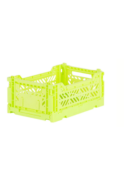 Folding Crate Acid Yellow Small